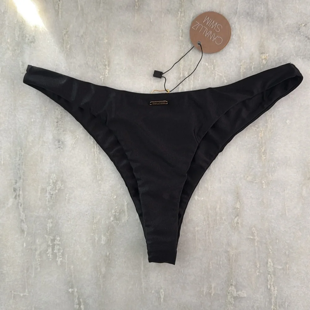CANALUZ SWIM Cayo Cana Bottom in Black - Picture 2 of 5